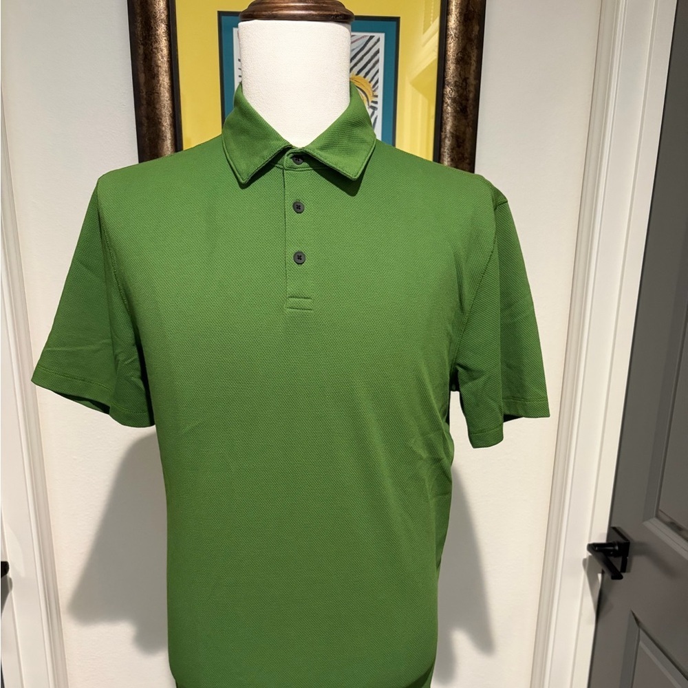 Banana Republic Men's Spring Green Polo Shirt Size Large